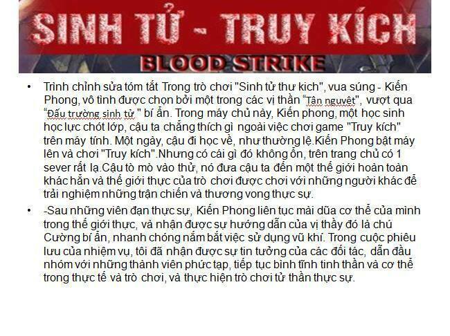 Sinh Tử Thư Kích Chapter 11.5 - Trang 20