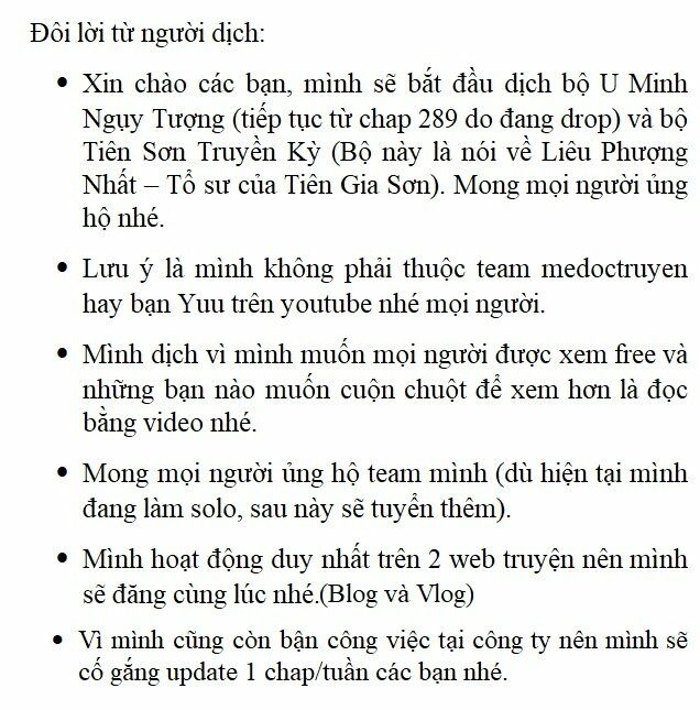 U Minh Ngụy Tượng Chapter 290 - Trang 0