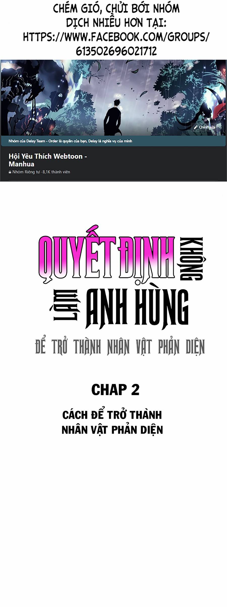 Không Làm Anh Hùng Để Trở Thành Nhân Vật Phản Diện Chapter 2 - Trang 0