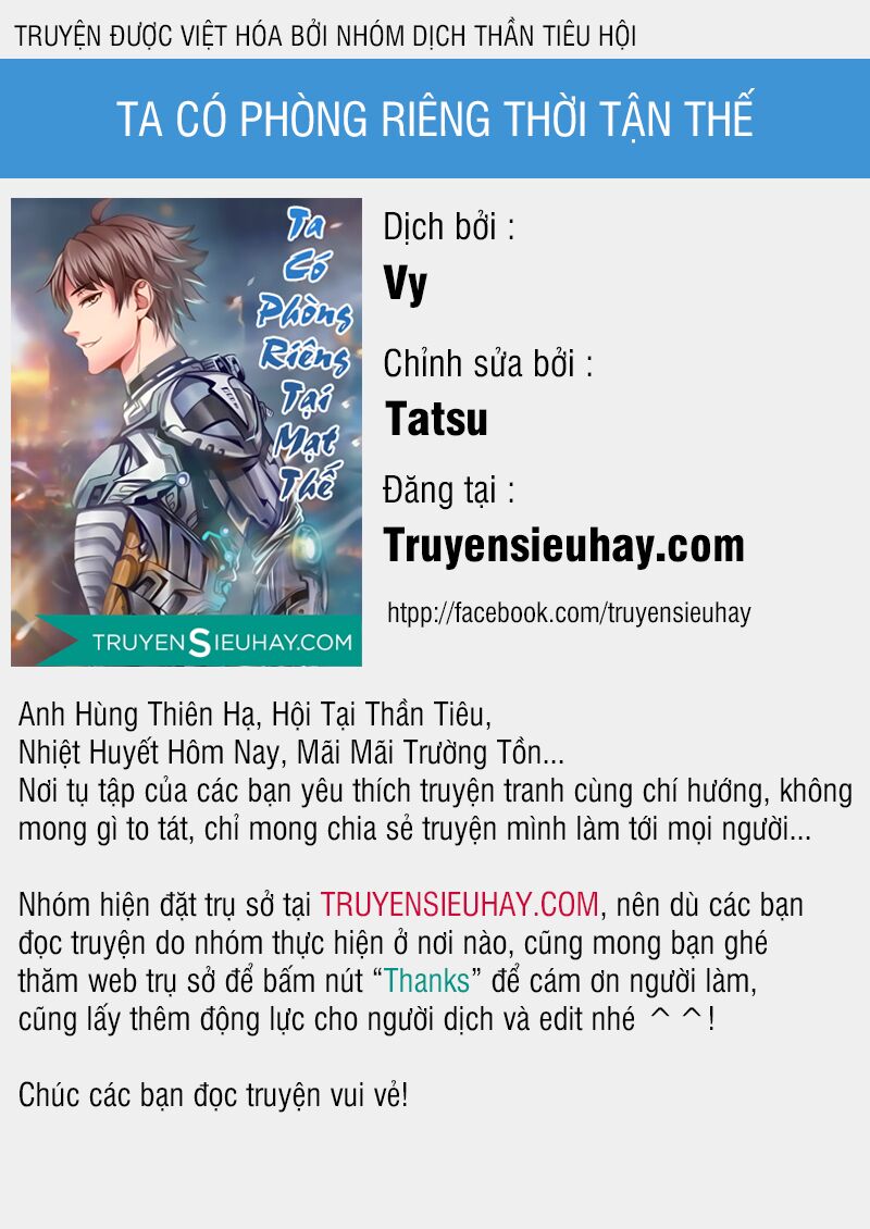 Ta Có Phòng Riêng Thời Tận Thế Chapter 27 - Trang 0