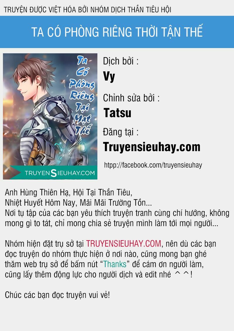 Ta Có Phòng Riêng Thời Tận Thế Chapter 17.1 - Trang 0