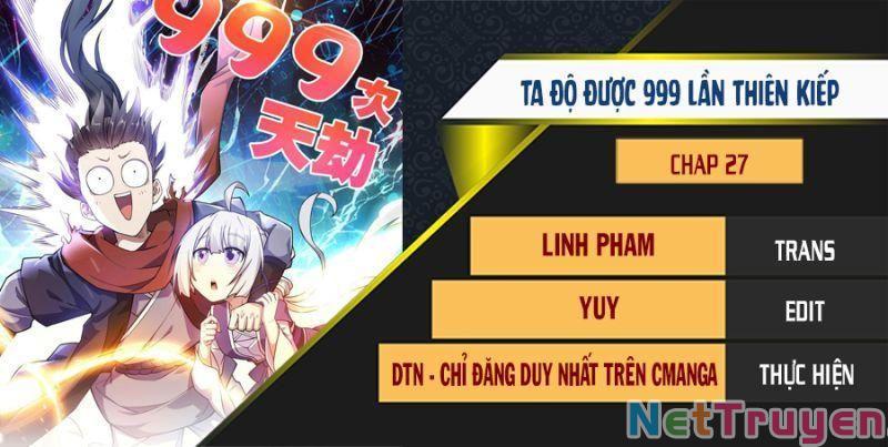 Ta Độ 999 Lần Thiên Kiếp Chapter 27 - Trang 0