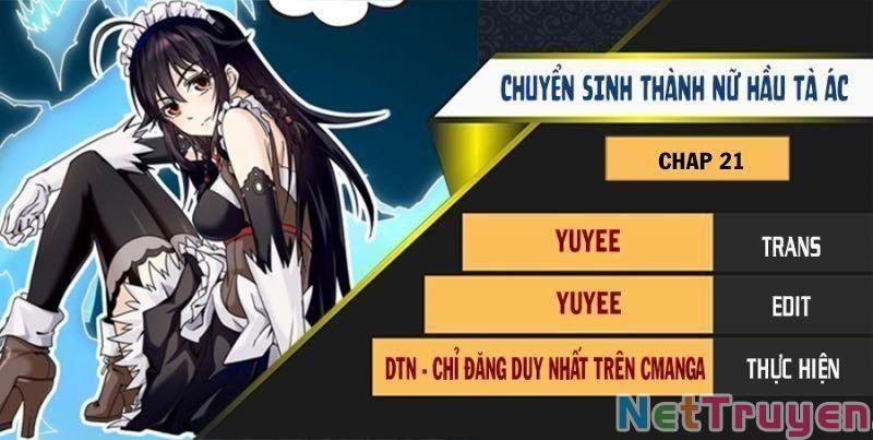 Chuyển Sinh Thành Nữ Hầu Tà Ác Chapter 21 - Trang 0