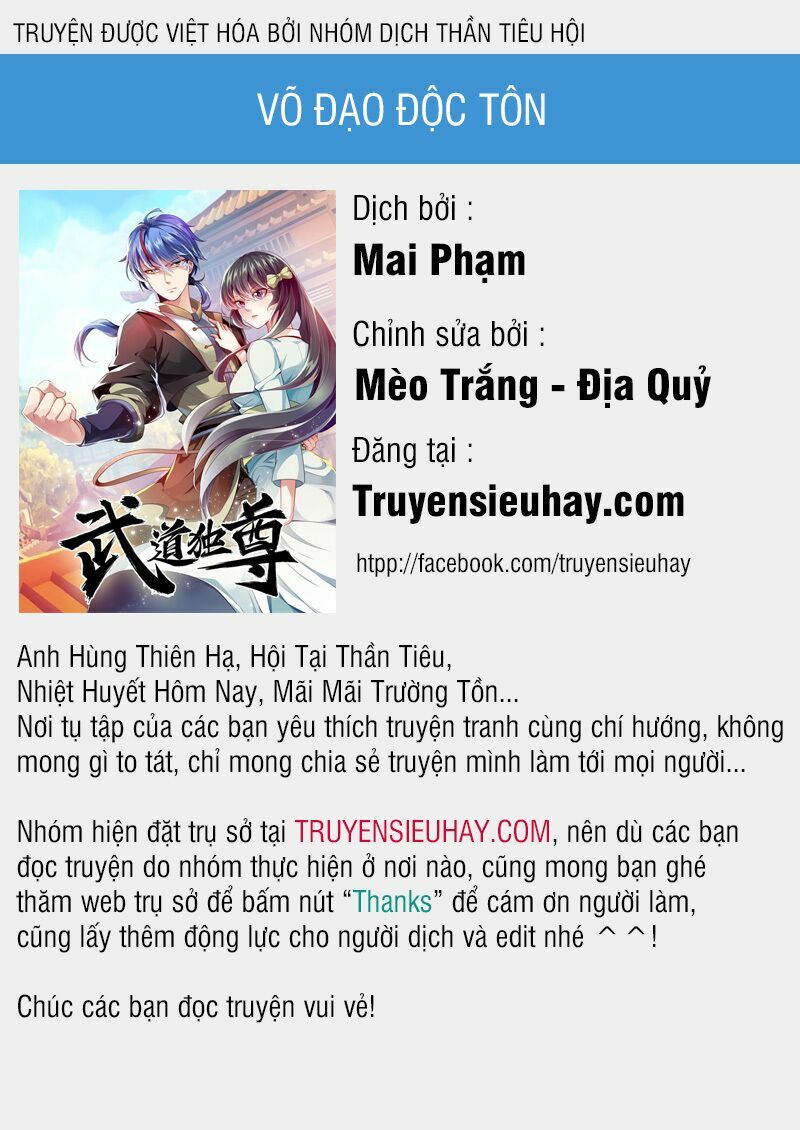 Võ Đạo Độc Tôn Chapter 4 - Trang 0