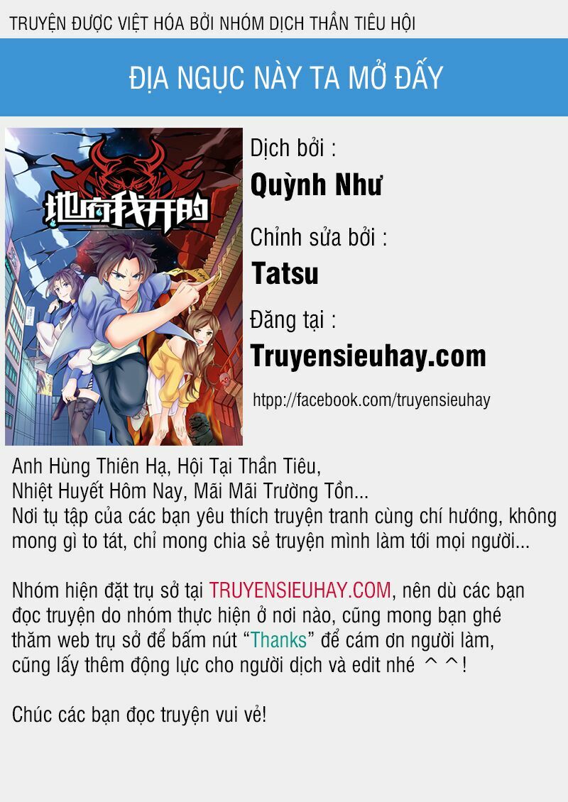 Địa Ngục Này Ta Mở Ra Đấy Chapter 20 - Trang 0