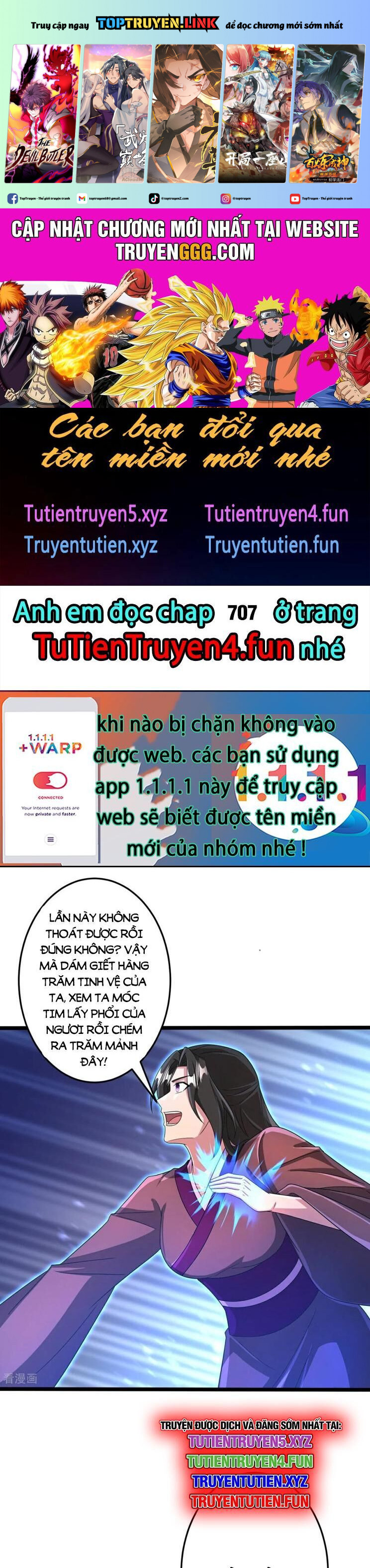 Nghịch Thiên Tà Thần Chapter 706 - Trang 0