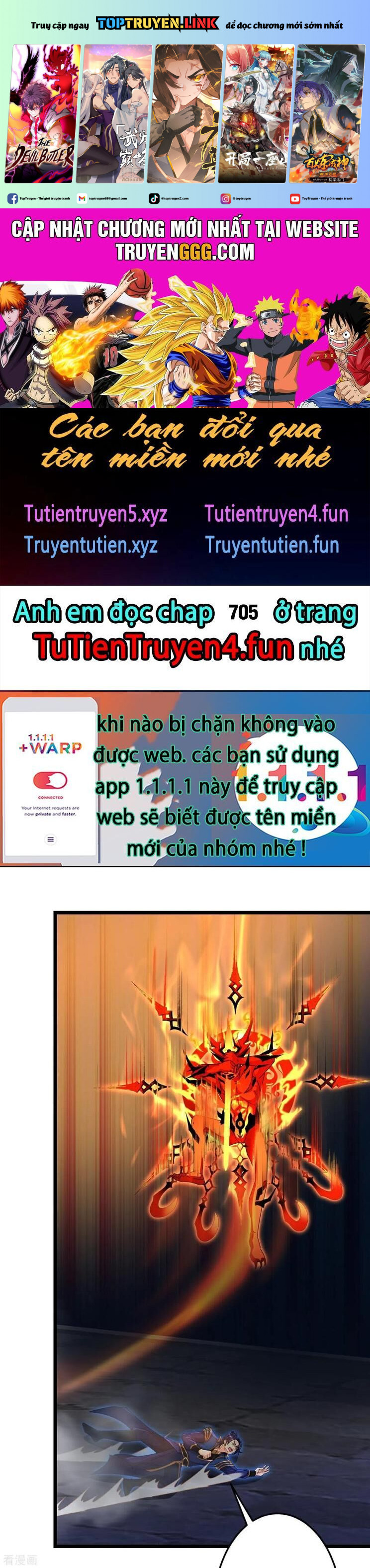 Nghịch Thiên Tà Thần Chapter 705 - Trang 0