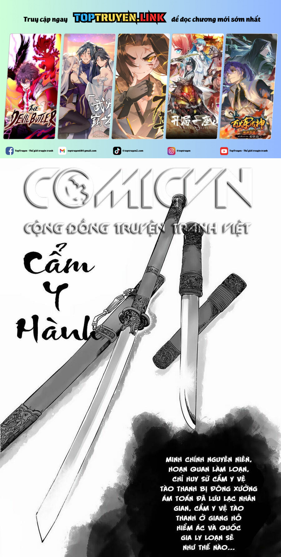 Cẩm Y Hành Chapter 1 - Trang 0