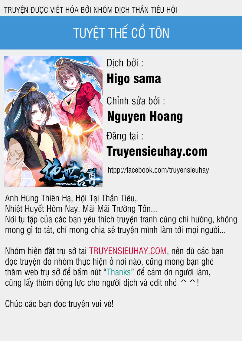 Tuyệt Thế Cổ Tôn Chapter 10 - Trang 0