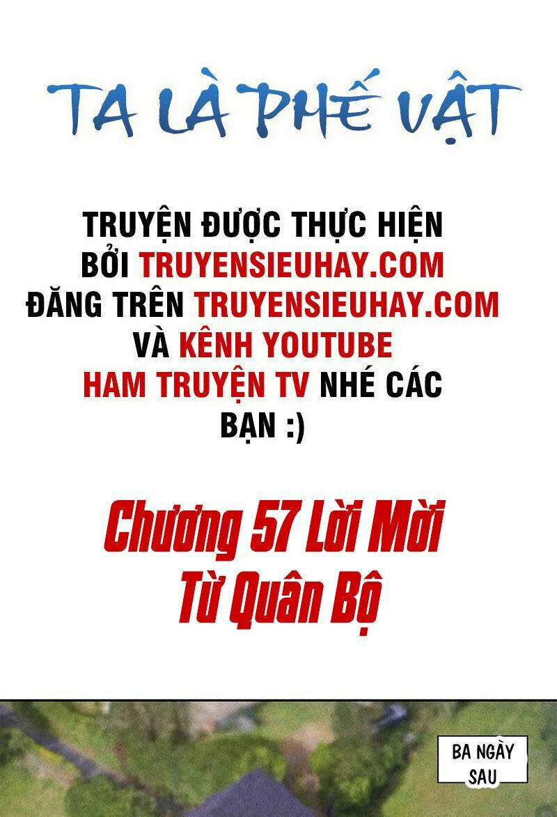 Ta Là Phế Vật Chapter 57 - Trang 1