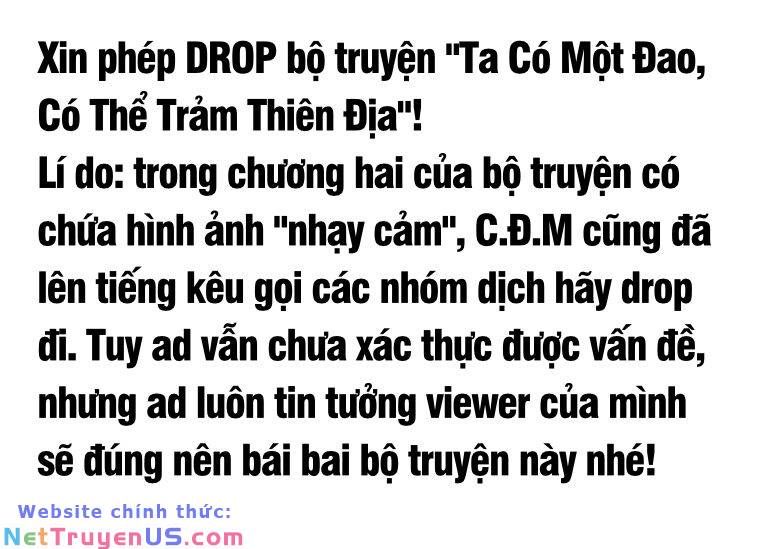 Ta Có Một Đao, Có Thể Trảm Thiên Địa! Chapter 1.5 - Trang 1