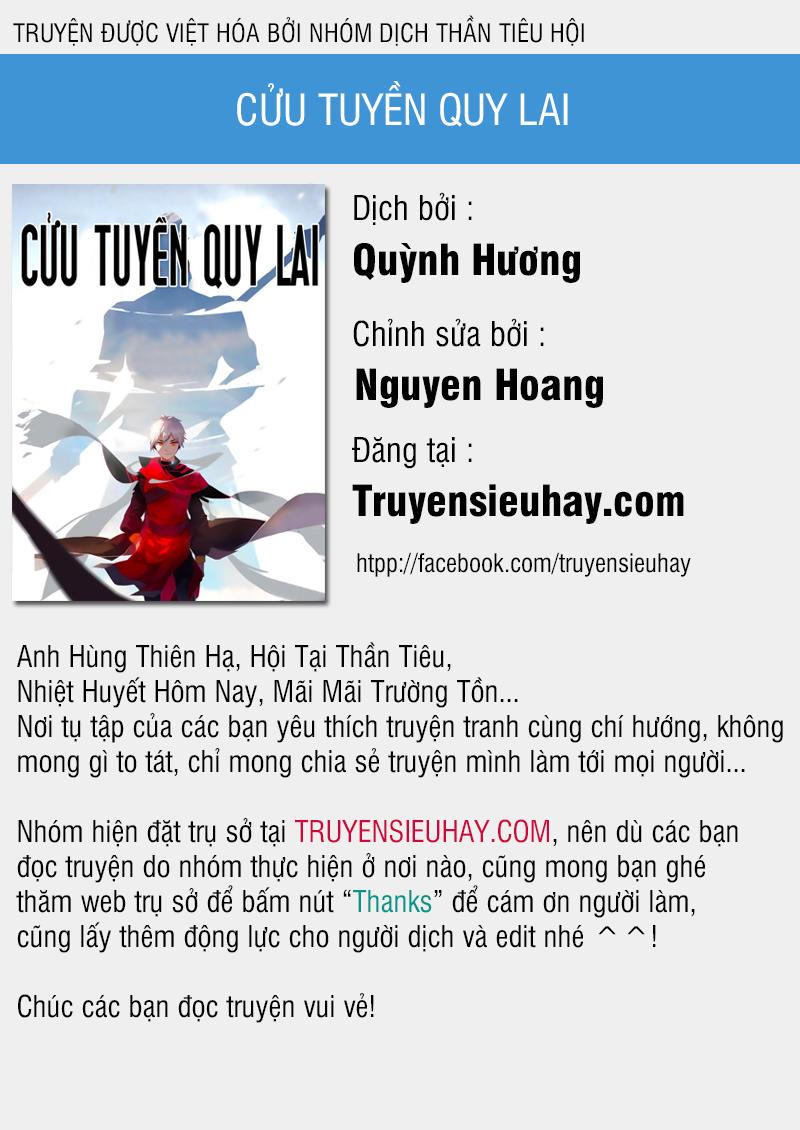 Cửu Tuyền Quy Lai Chapter 8 - Trang 0