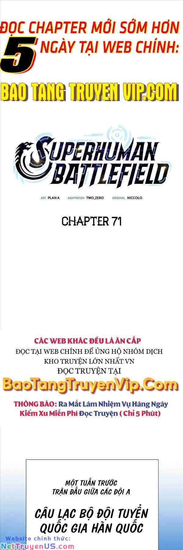 Cuộc Chiến Siêu Nhân Chapter 71 - Trang 0