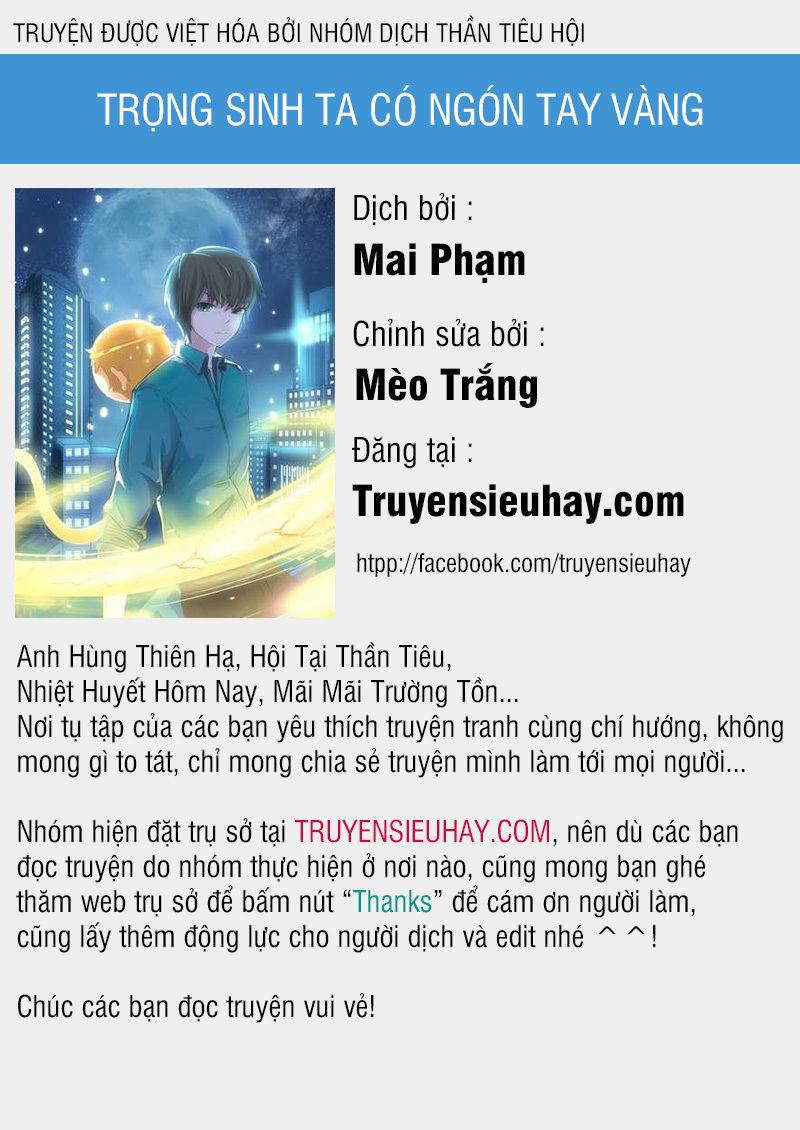 Trọng Sinh Ta Có Ngón Tay Vàng Chapter 1 - Trang 0