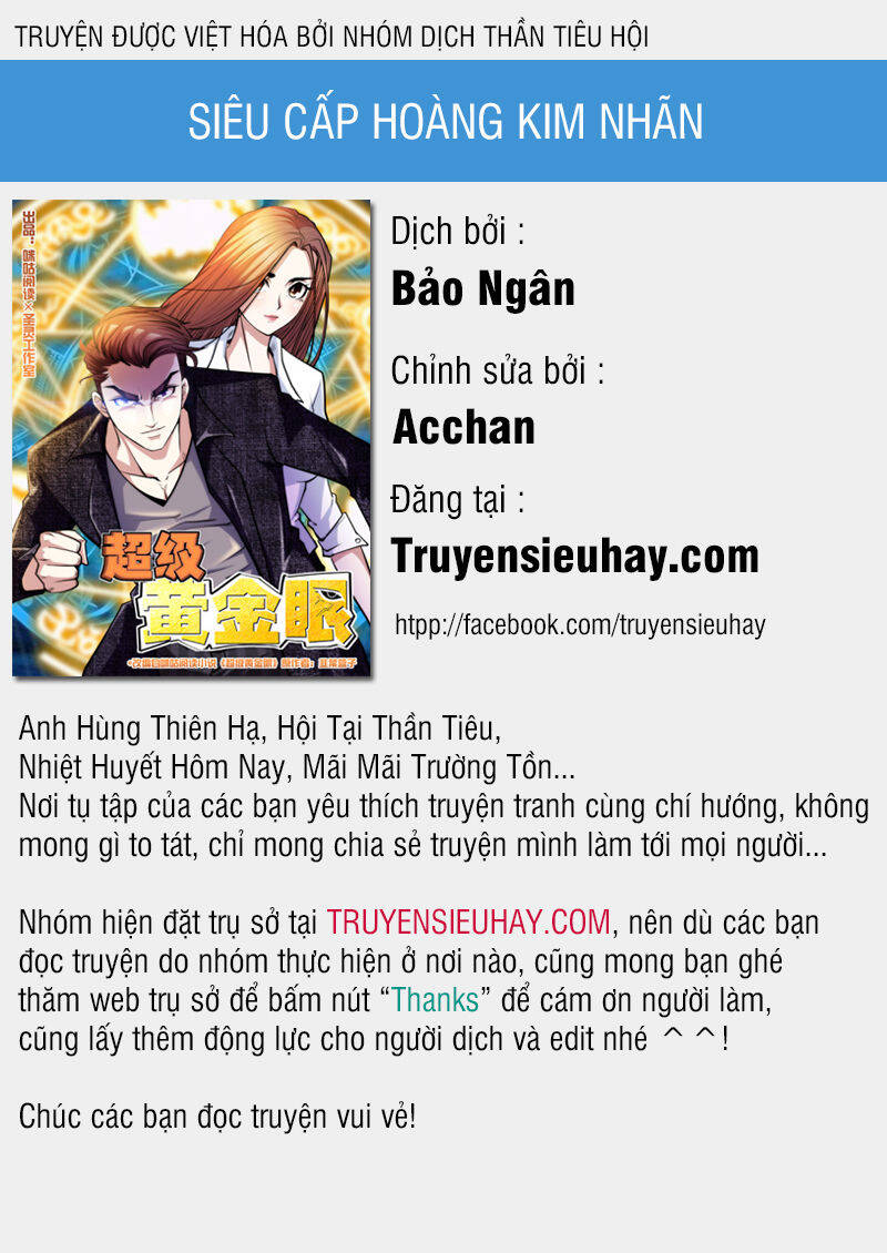 Siêu Cấp Hoàng Kim Nhãn Chapter 11 - Trang 0