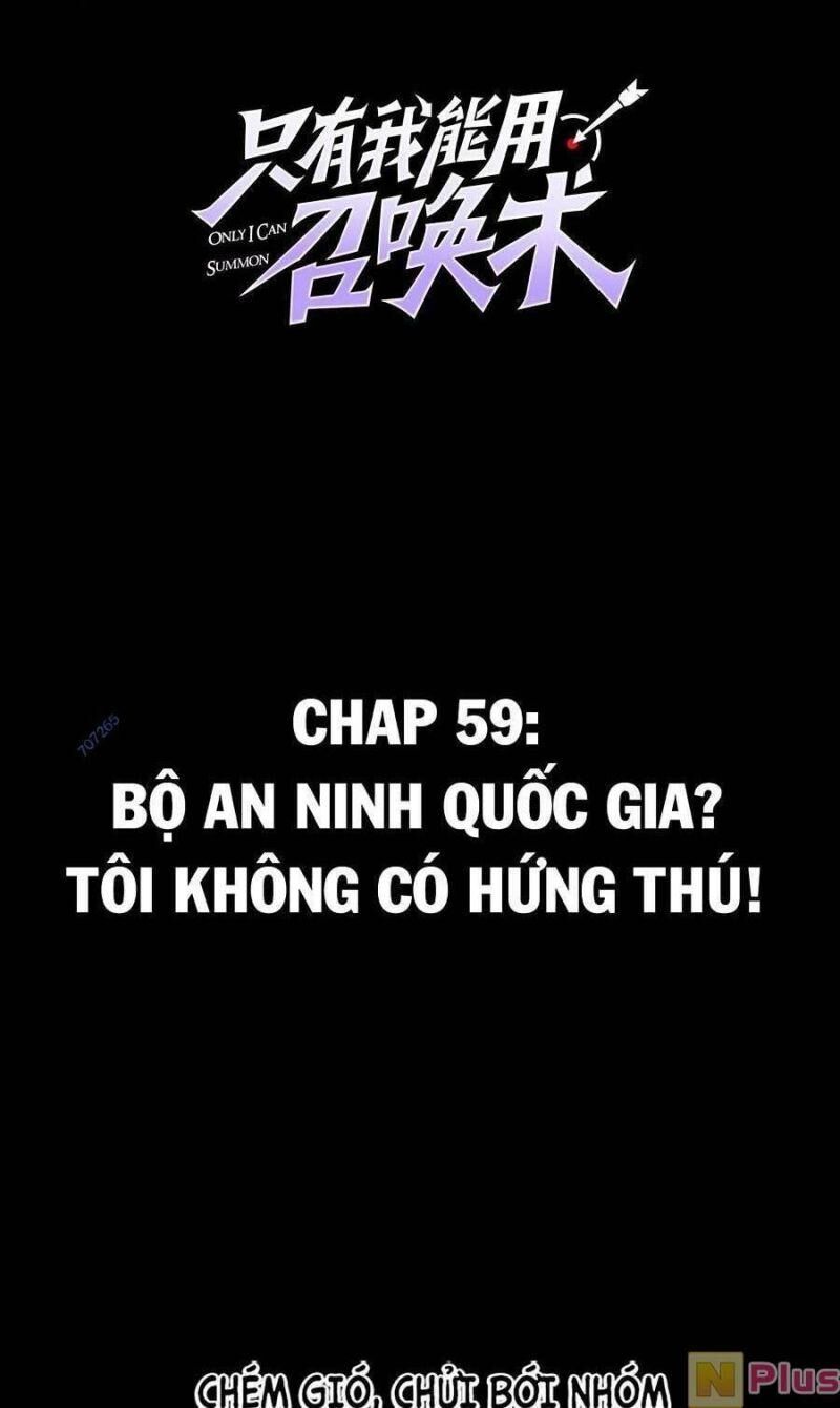 Chỉ Có Ta Có Thể Sử Dụng Triệu Hoán Thuật Chapter 59 - Trang 1