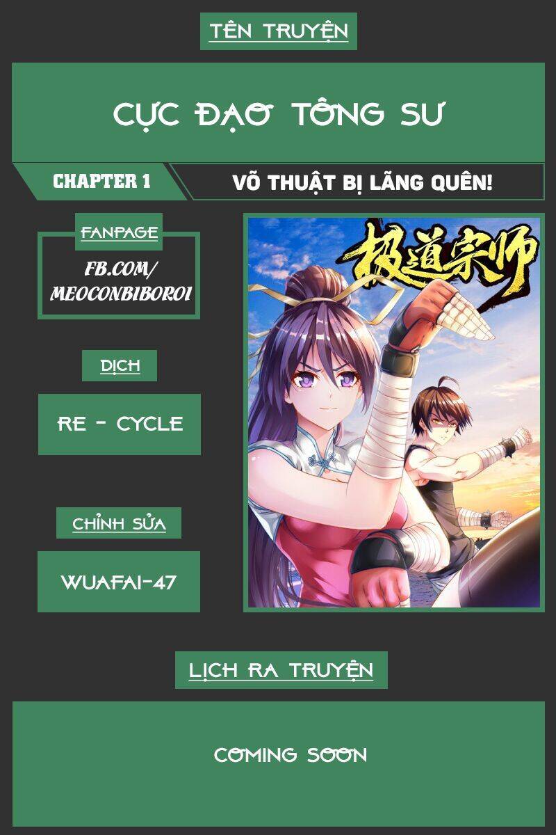 Cực Đạo Tông Sư Chapter 1 - Trang 0