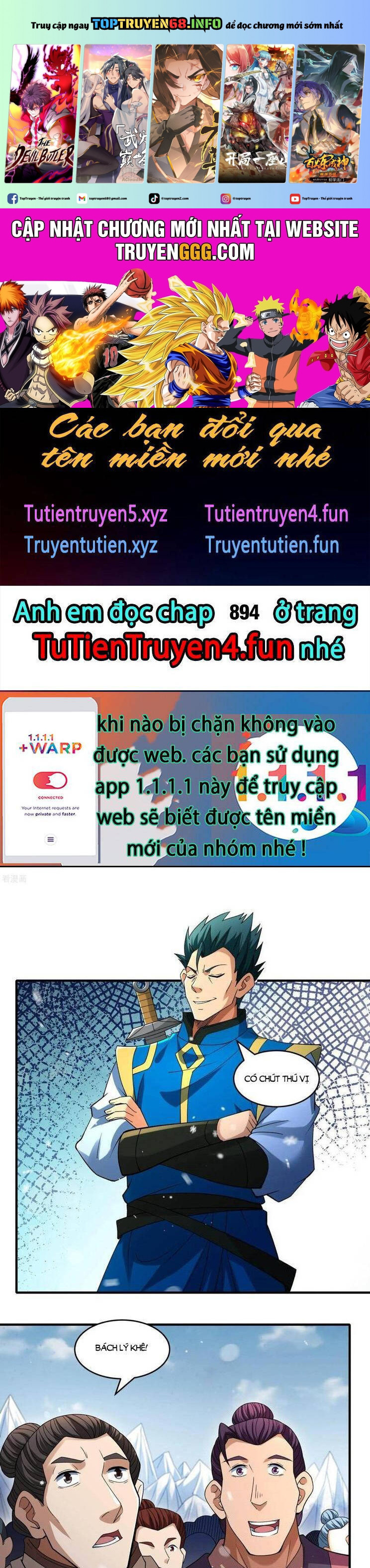 Tuyệt Thế Võ Thần Chapter 893 - Trang 0