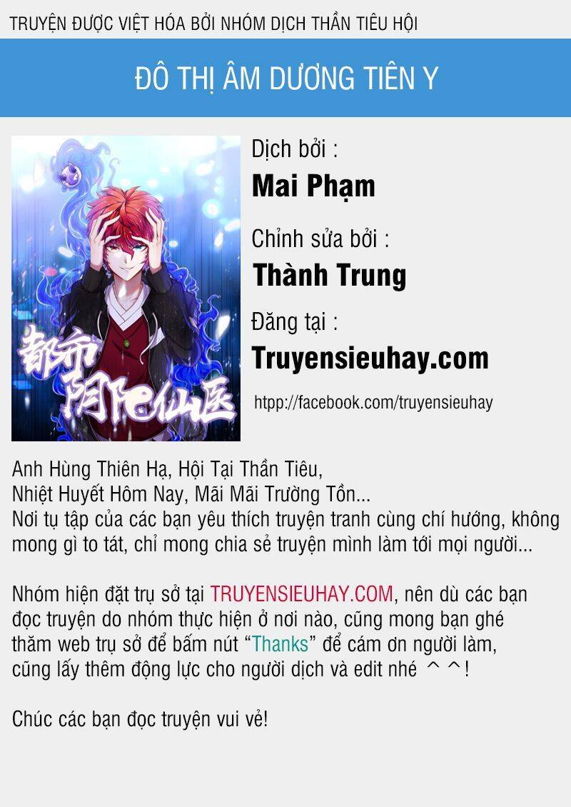 Đô Thị Âm Dương Tiên Y Chapter 22 - Trang 0