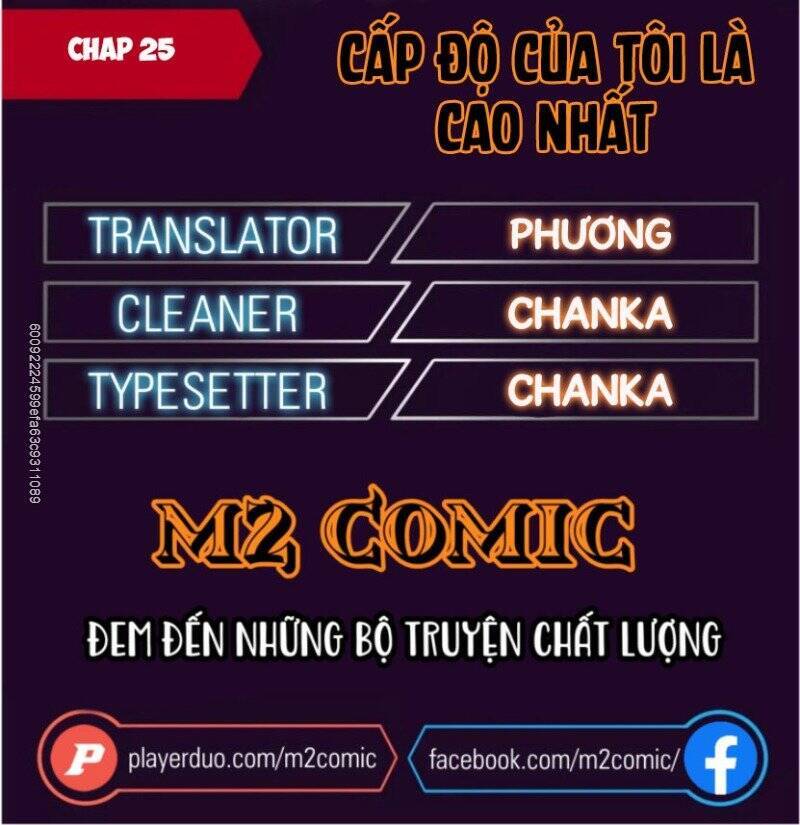 Cấp Độ Của Tôi Là Cao Nhất Chapter 25 - Trang 1