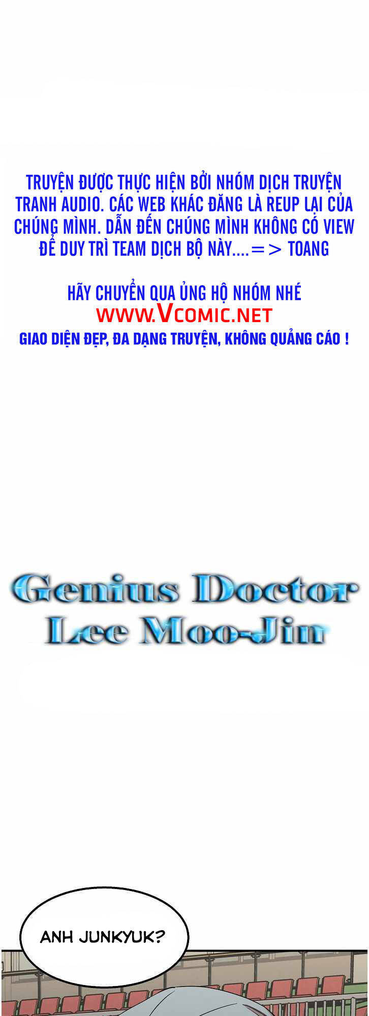 Bác Sĩ Thiên Tài Lee Moojin Chapter 12 - Trang 0