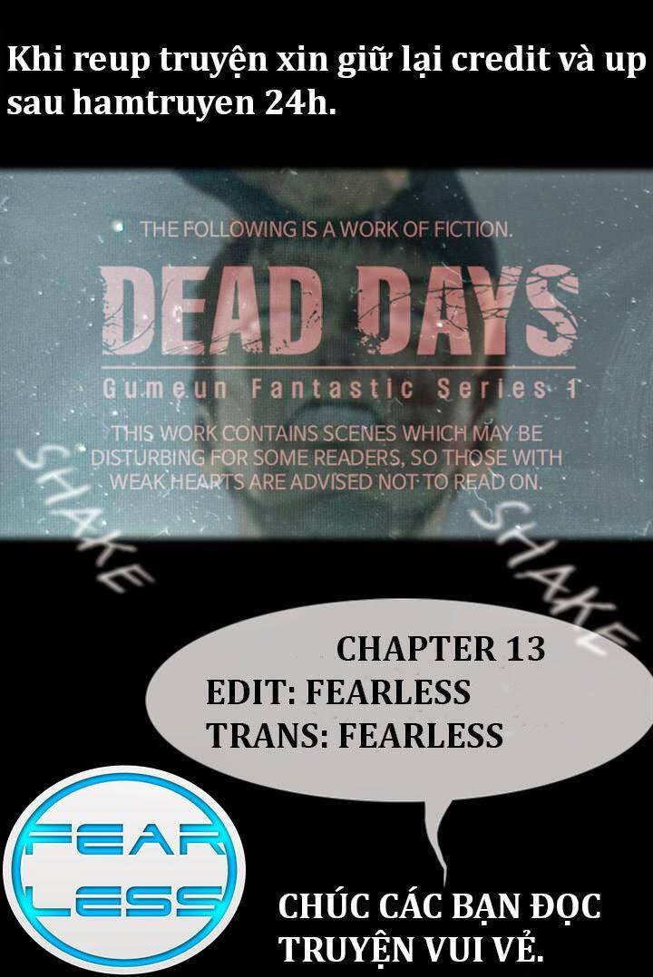 Dead Days Chapter 13 - Trang 0