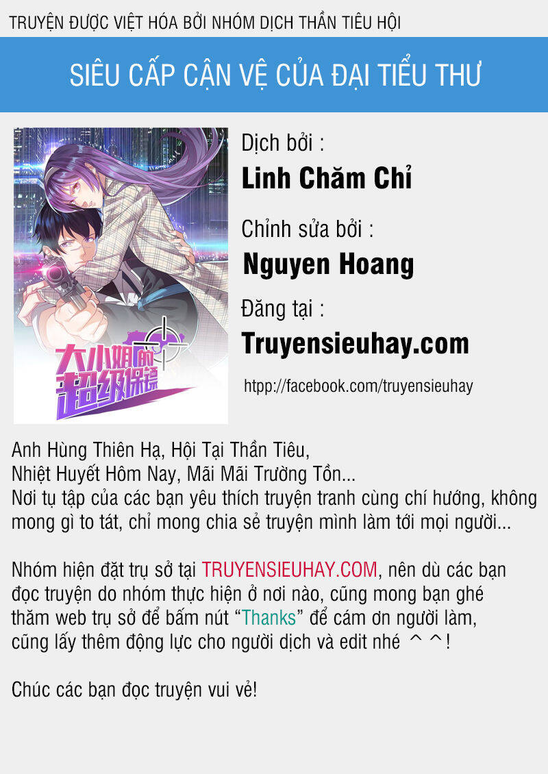 Siêu Cấp Hộ Vệ Của Đại Tiểu Thư Chapter 11 - Trang 0