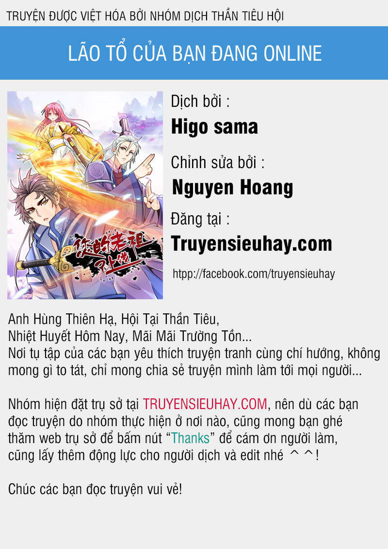 Lão Tổ Của Bạn Đang Online Chapter 36 - Trang 0