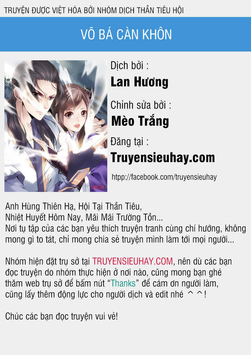 Võ Bá Càn Khôn Chapter 1 - Trang 0