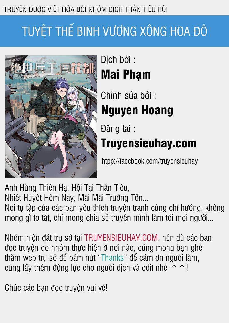 Tuyệt Thế Binh Vương Xông Hoa Đô Chapter 45 - Trang 0