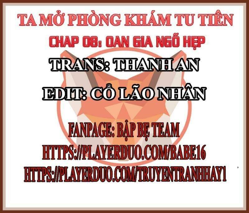 Mở Phòng Khám Tu Tiên Chapter 8 - Trang 0