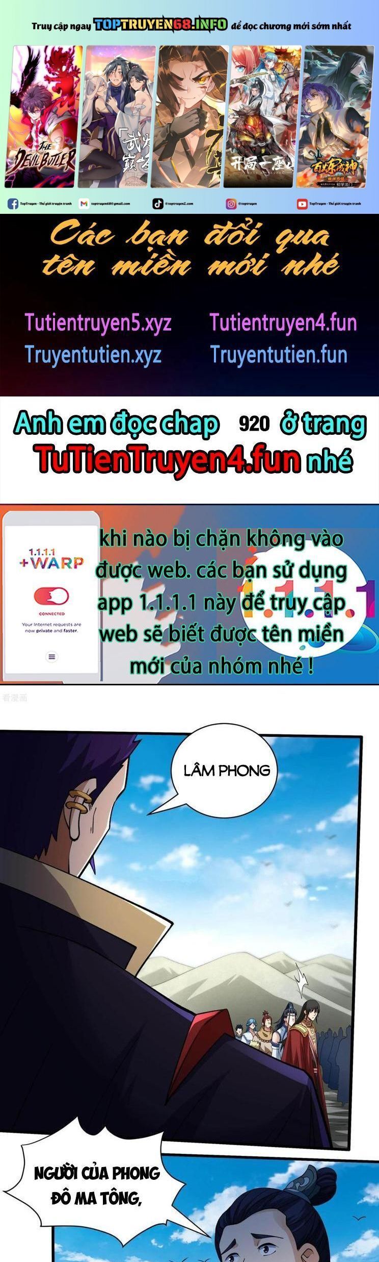 Tuyệt Thế Võ Thần Chapter 919 - Trang 0